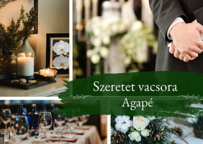 Méltóságteljes és meghitt elköszönés: szeretetvacsora, agapé